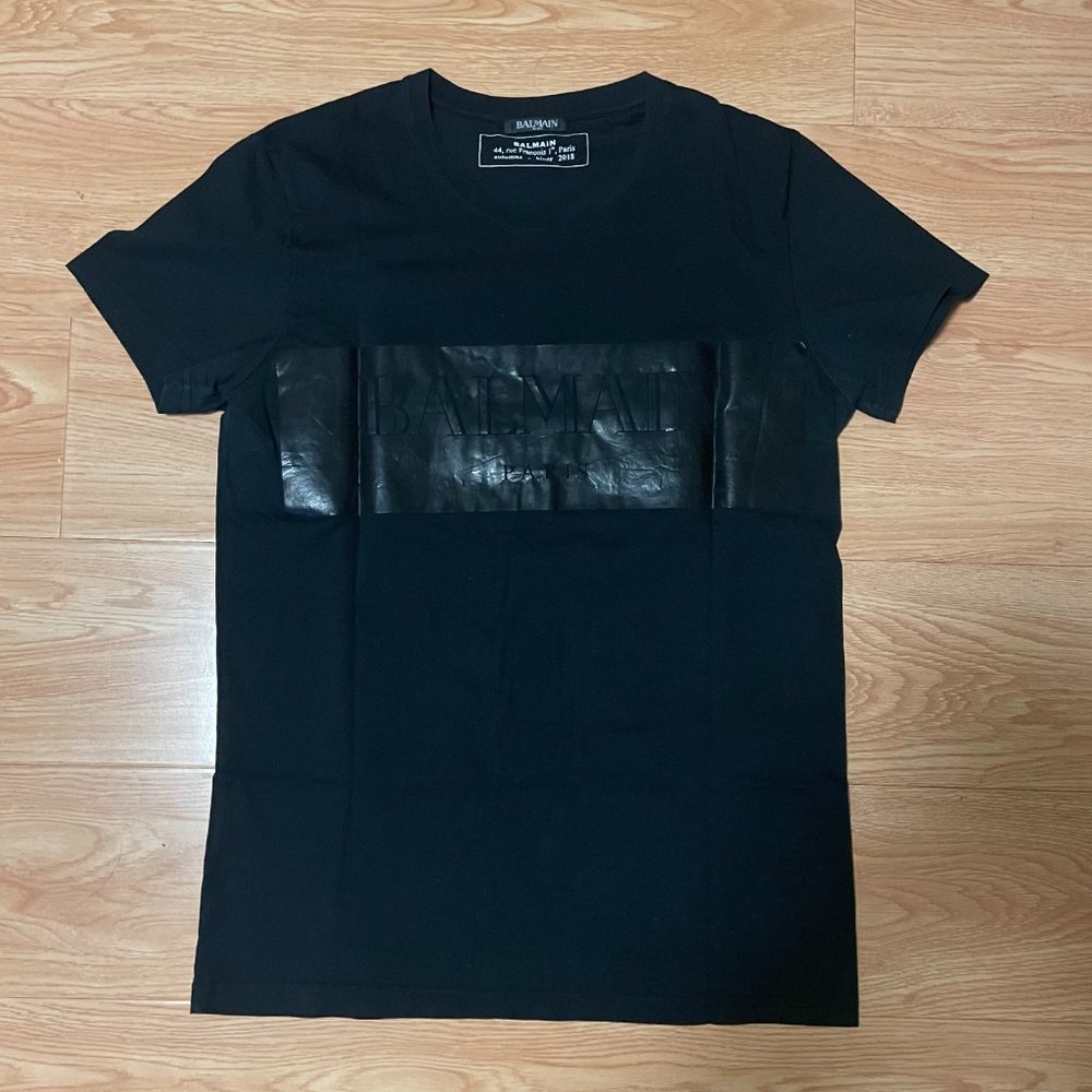 BALMAIN black T-shirt size M